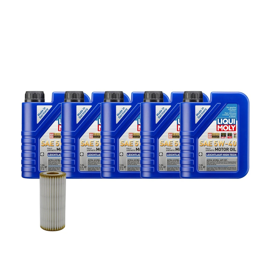 5L Liqui Moly Leichtlauf 5W-40 Oil Change Kit for Audi CYNB (2010–2015)