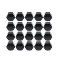 17mm Black Wheel Lug Nut Bolt Cover Caps 20Pcs for Audi