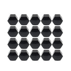 17mm Black Wheel Lug Nut Bolt Cover Caps 20Pcs for Audi