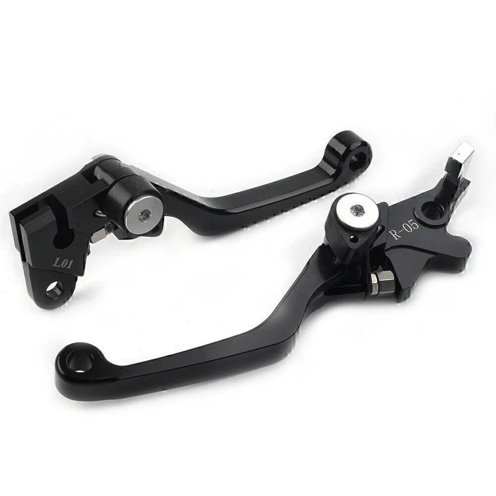 Black CNC Pivot Brake Clutch Levers for Honda XR250 XR400 (1995-2007)