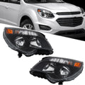 Set of 2 Headlights for Chevy Equinox (2011–2015) Halogen