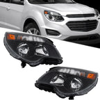 Set of 2 Headlights for Chevy Equinox (2011–2015) Halogen