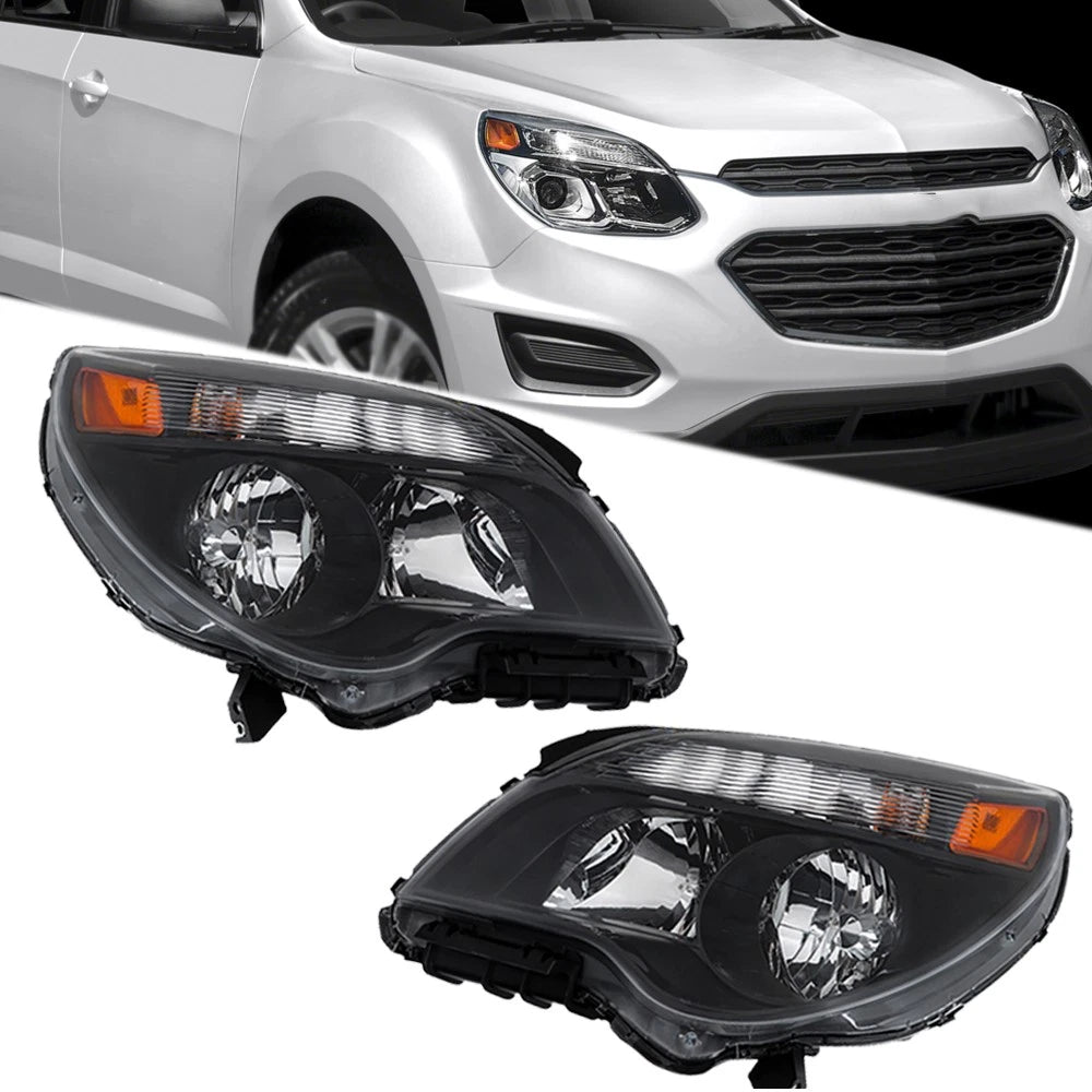 Set of 2 Headlights for Chevy Equinox (2011–2015) Halogen