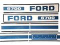 Bonnet Decal Set for Ford 6700 Tractors