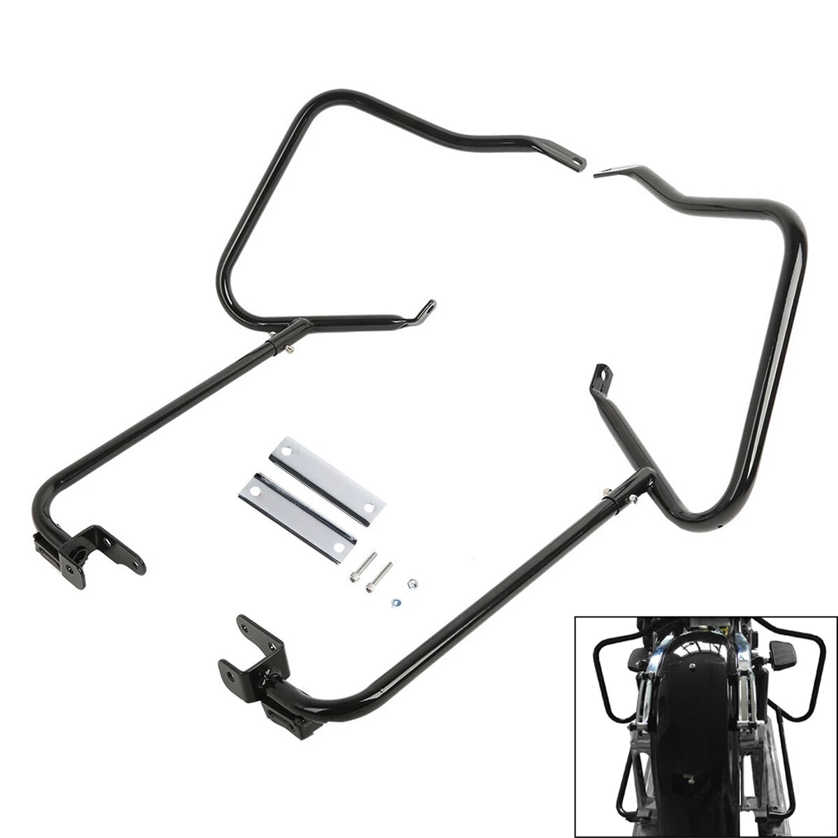 Saddlebag Bracket Guard Crash Bars for Harley Touring Electra Glide (2014–2023)