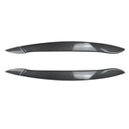 Pair Add-On Headlight Eye Lids for BMW X5 E70 (2008–2013) Carbon Fiber Look
