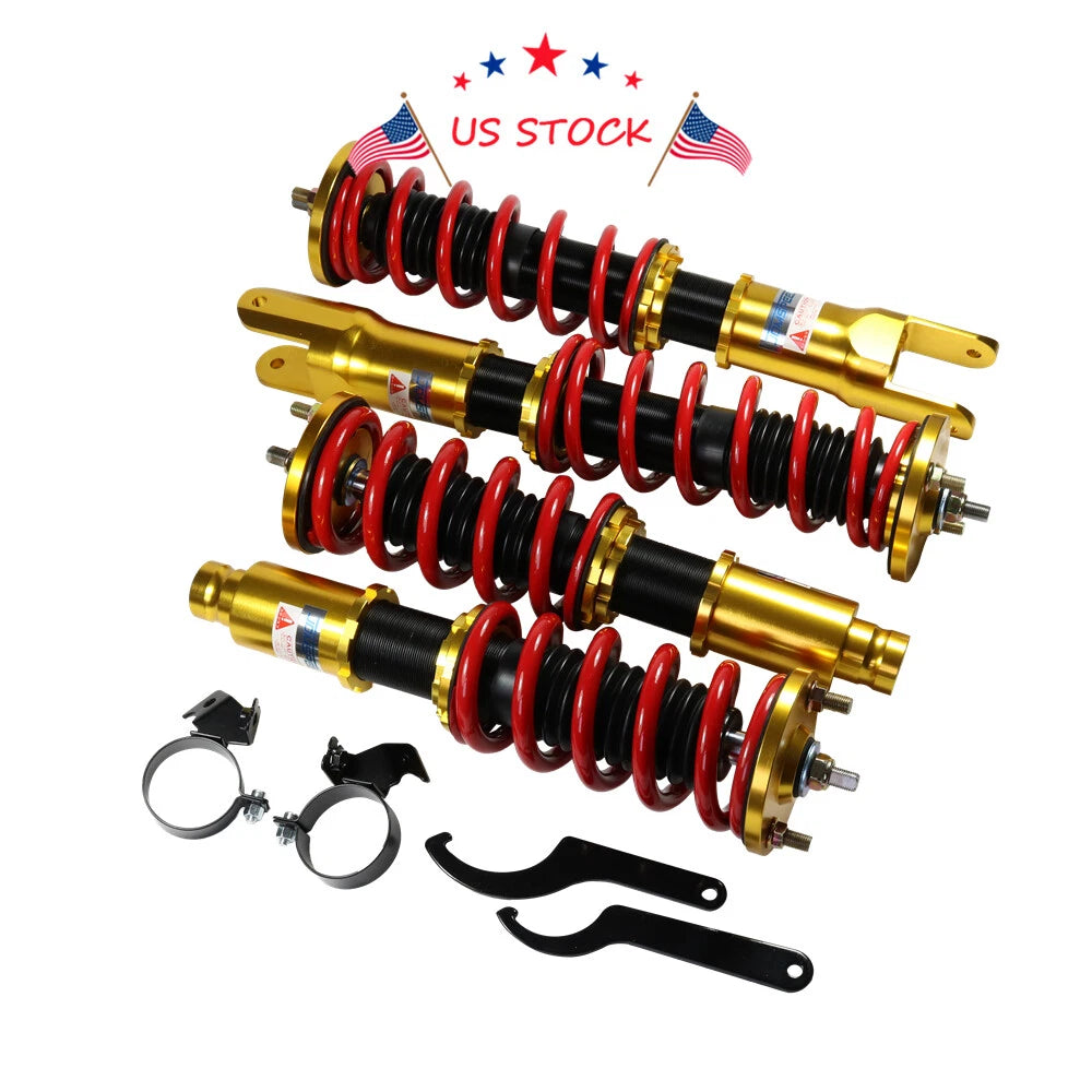 Set of 4 Full Coilovers Suspension for Honda EF Civic CRX (1988–1991)