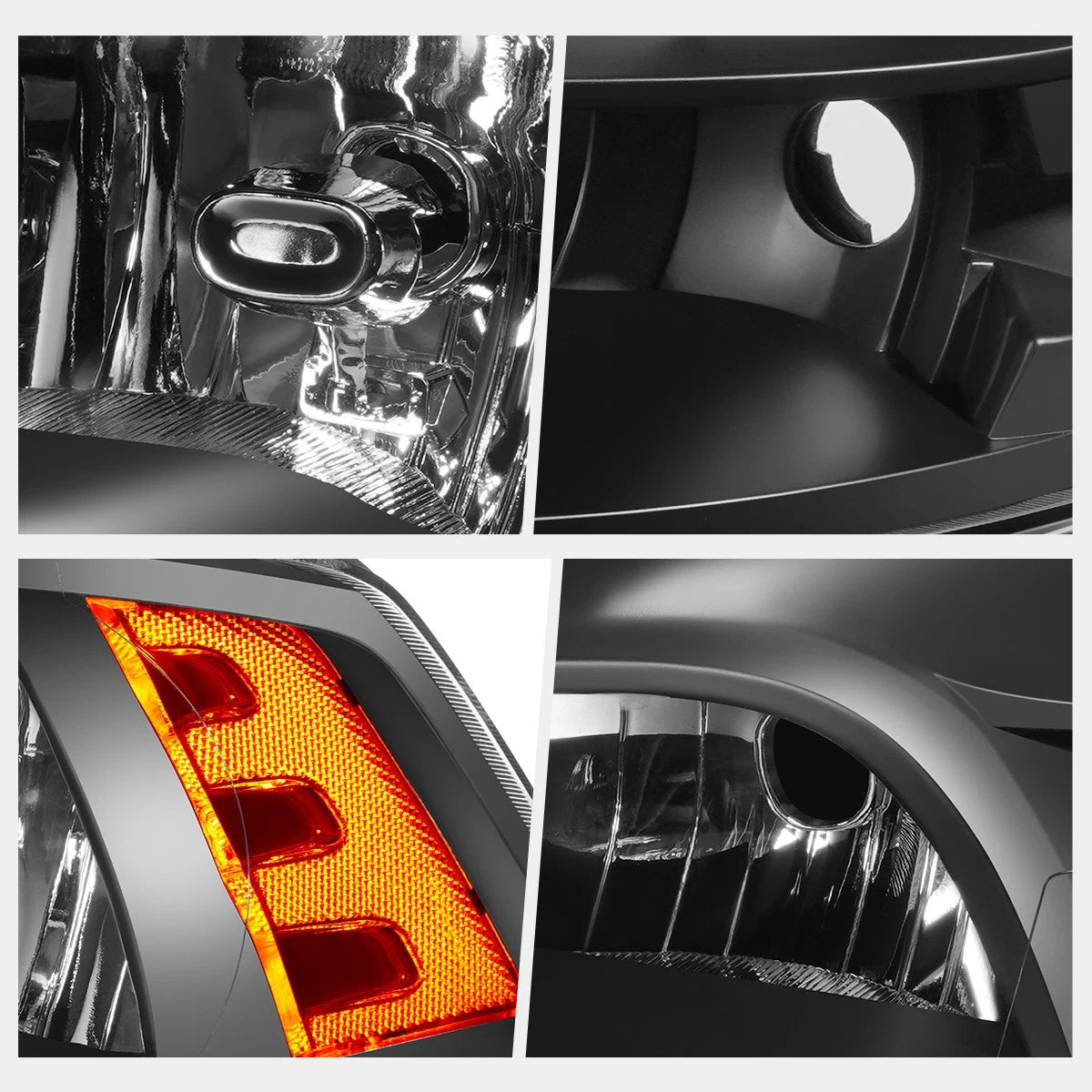 Factory Style Headlights for Dodge Ram 1500-3500 (2009–2012) - Black