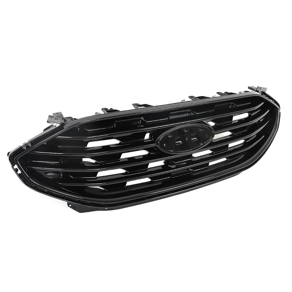 Front Upper Grille Replacement for Ford Edge SE SEL (2019-2022) Gloss Black