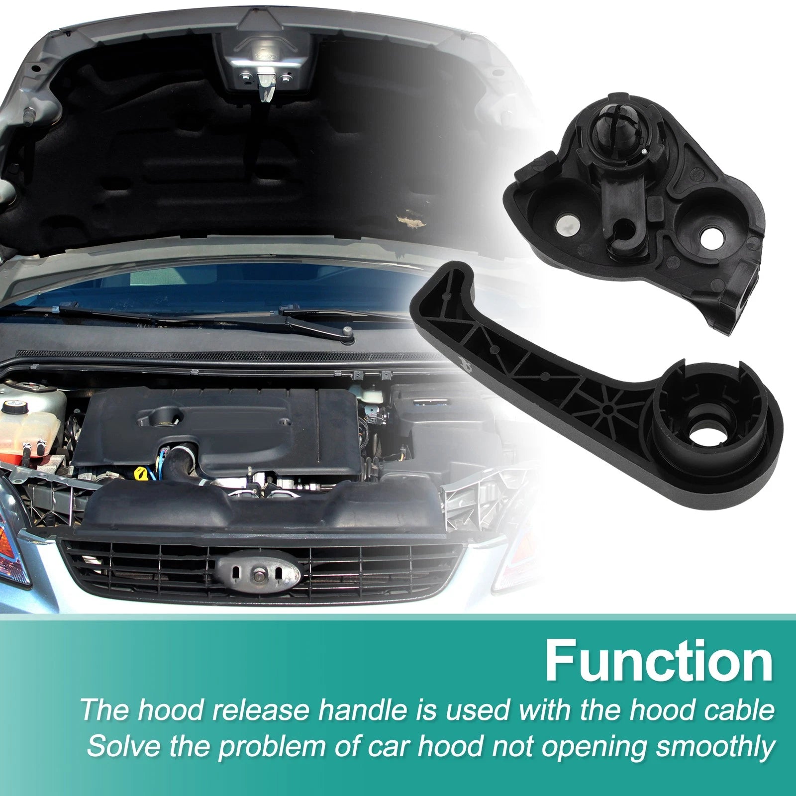 Hood Latch Release Handle for Hyundai Santa Fe Sport (2013–2018) No. 811802B000