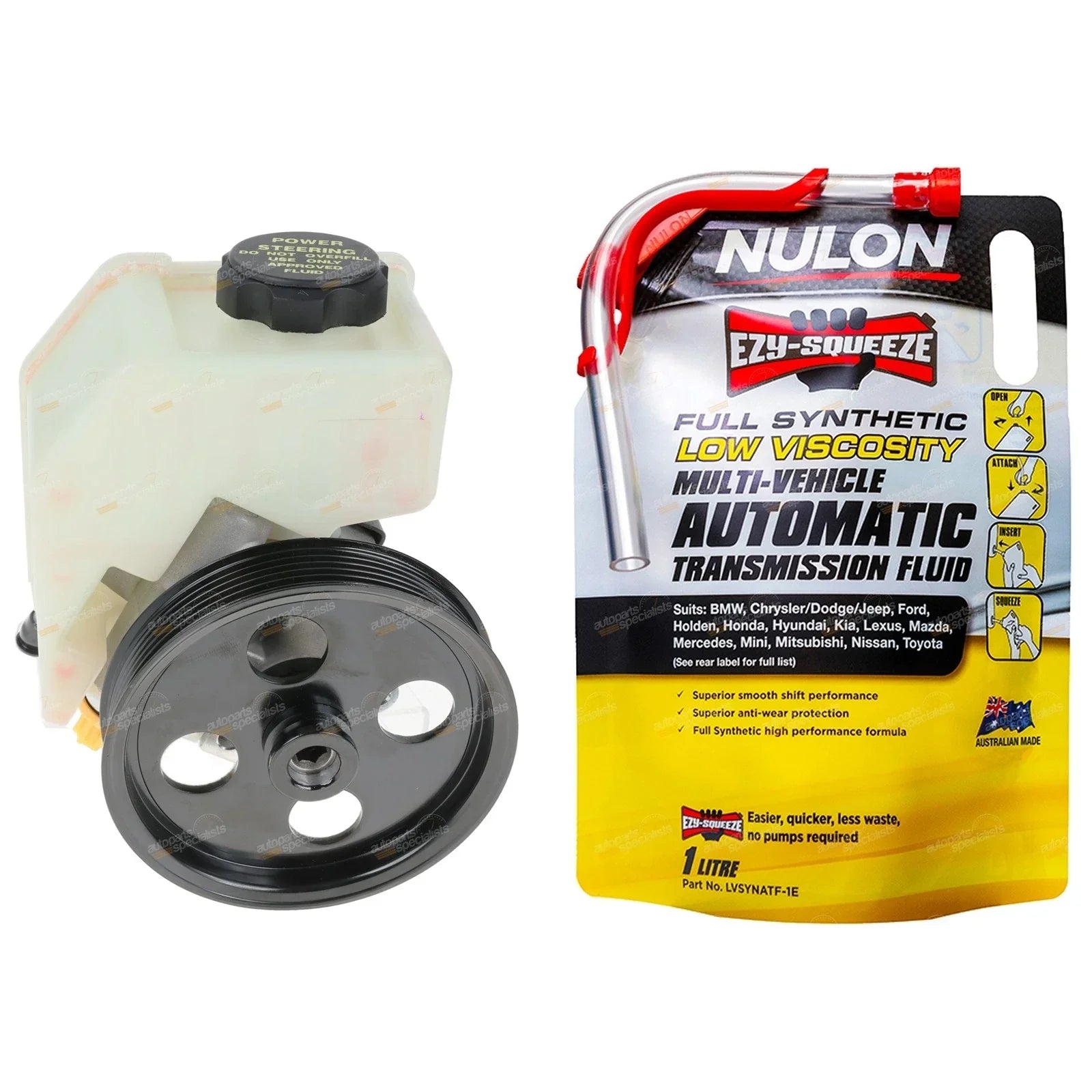 Power Steering Pump Assembly + Fluid for Ford Falcon BA BF FG (2002-2011)