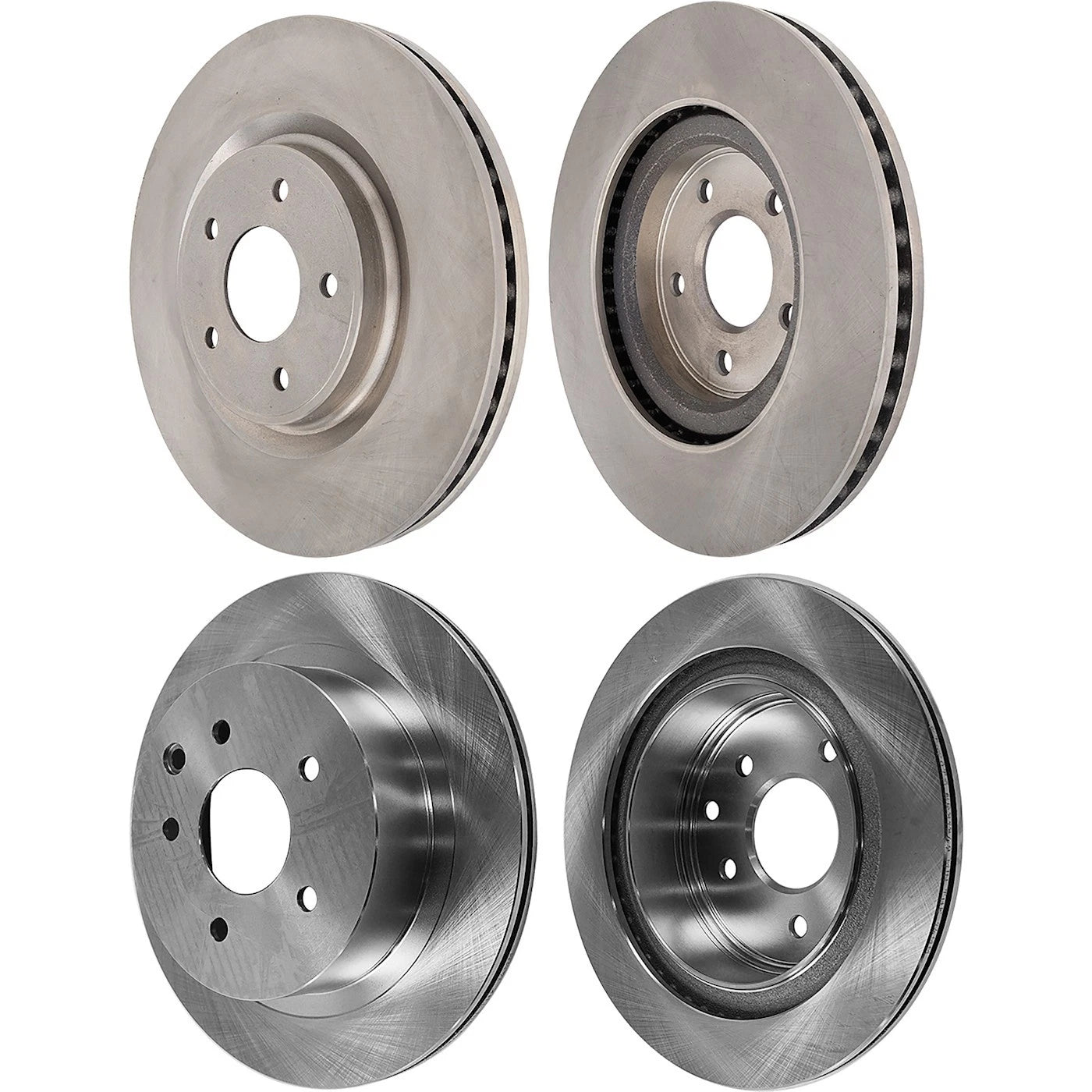 Brake Disc Rotors for Nissan Rogue (2014–2017) Front and Rear