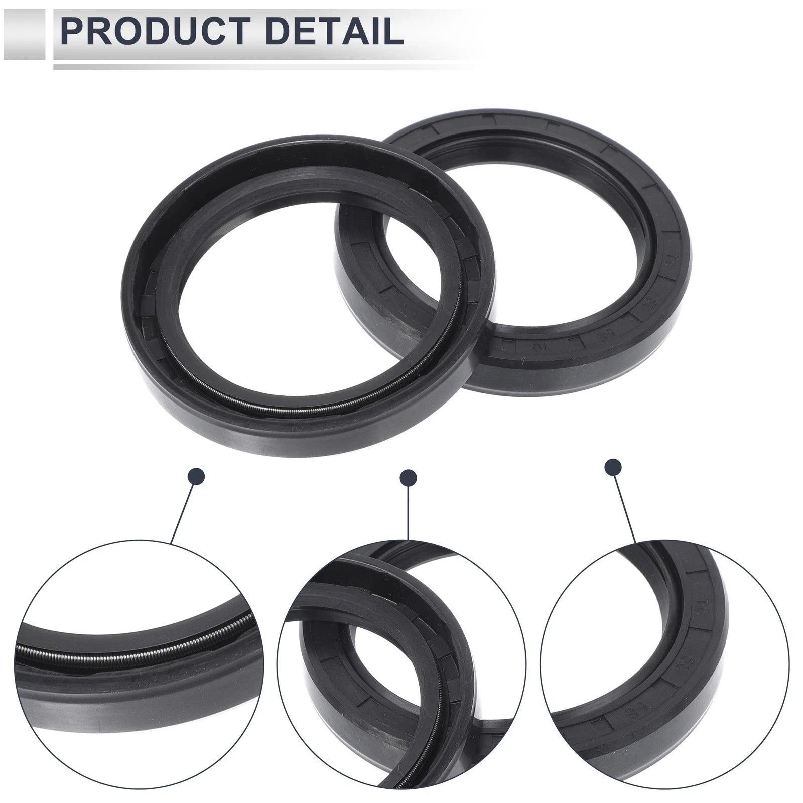 Set of 5 Oil Seal Rotary Shaft Seal NBR Rubber 50x68x10mm