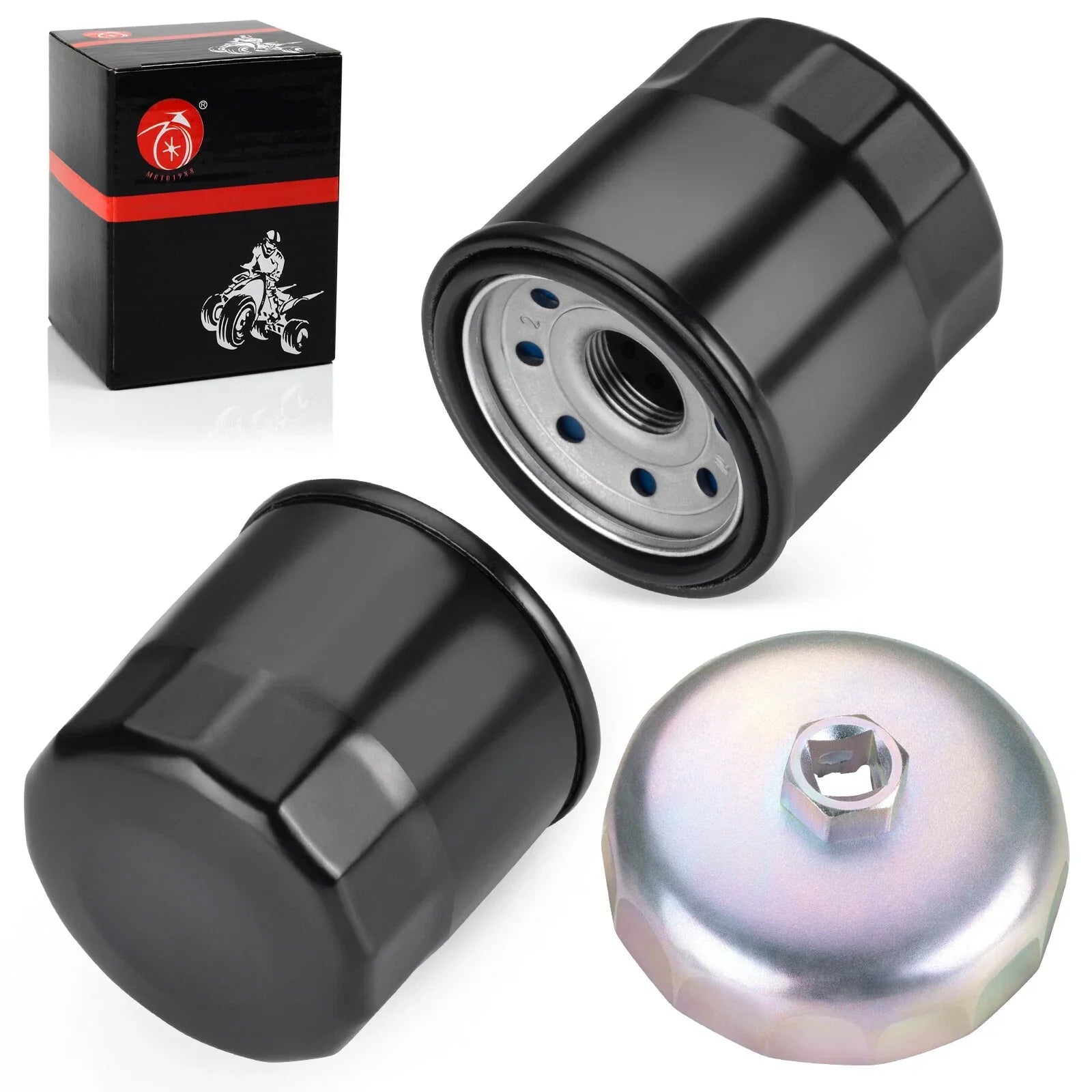 Oil Filter & Wrench Tool 2 x for Honda VT700CVT750CVT800C