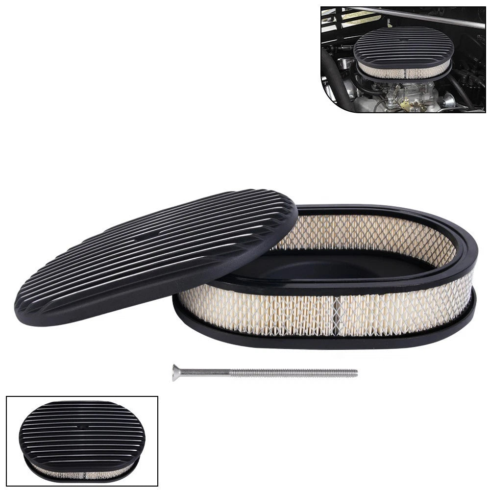 12" Full Finned Air Cleaner for 4-Barrel Carburetor