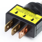 20A Green LED Billet Toggle Switch 3 Pin for Universal 12V Applications