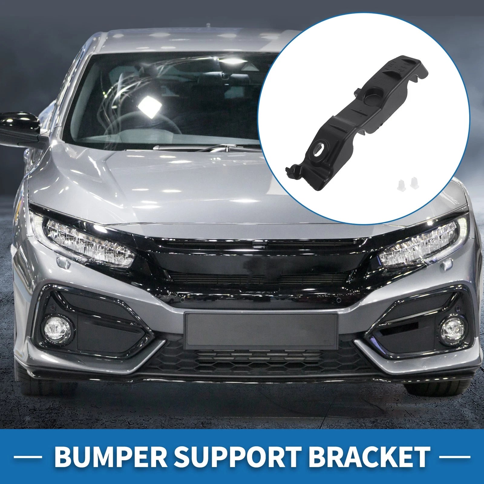 Right Front Bumper Retainer Bracket No. 865141M000 for Kia Forte (2010–2013)