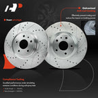 Front Side Drilled Brake Rotors for Ford Fusion, Lincoln MKZ (2013–2020)