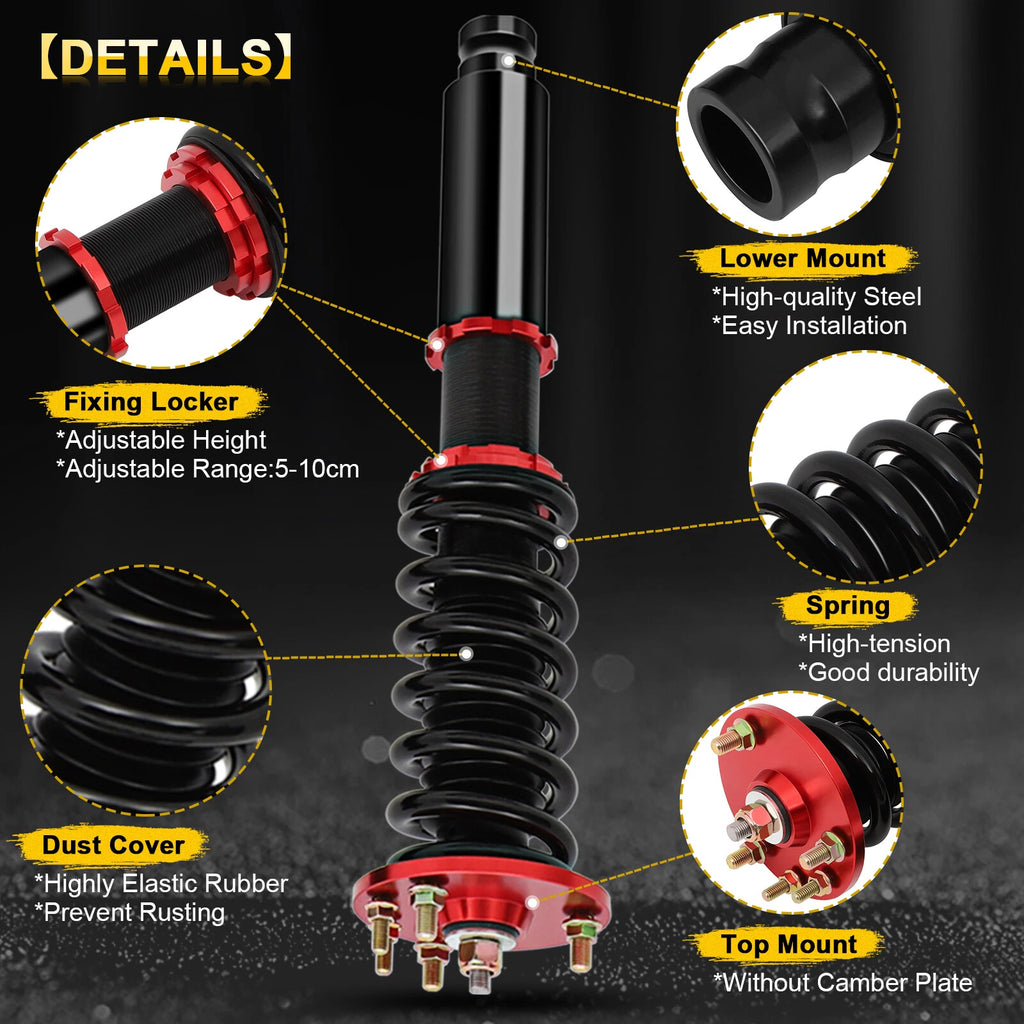 Coilover Shocks Struts Kit for Honda Accord (2003–2007) Acura (2004–2008)