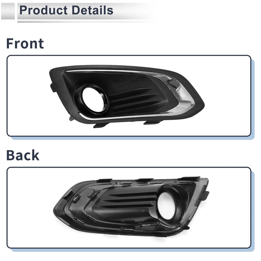 1 Pc Fog Light Grill for Ford Escort (2017–2022) No. ED8BR19952BE