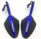 CNC 8mm/10mm Motorcycle Rearview Side Mirrors for Street Sports Bike Chopper