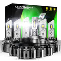H13 H11 9007 9005 9006 H4 LED Headlight Bulbs Kit for Multiple Vehicles (2010–2023)
