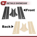 Set of 6 Door Pillar Window Trim for Ford Mach-E (2020–2023) Carbon Fiber