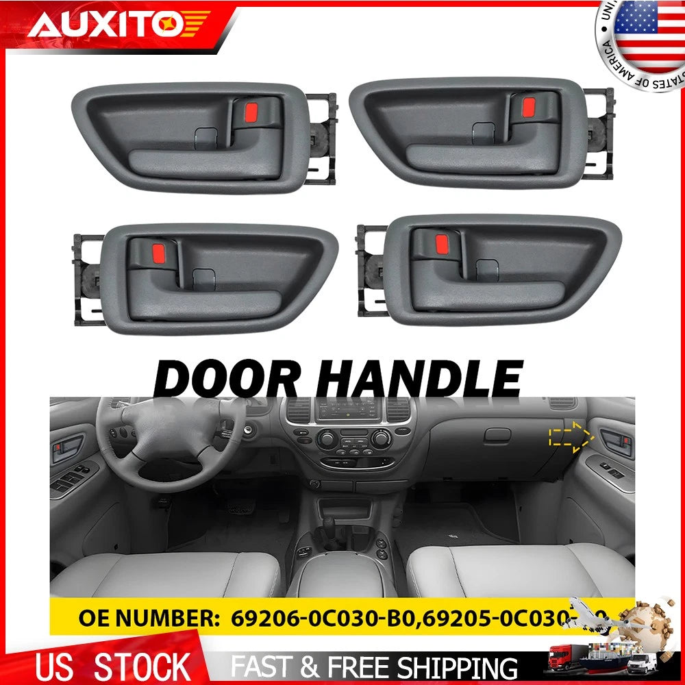 Inside Interior Door Handle for Toyota Sequoia Tundra (2001–2007) Gray