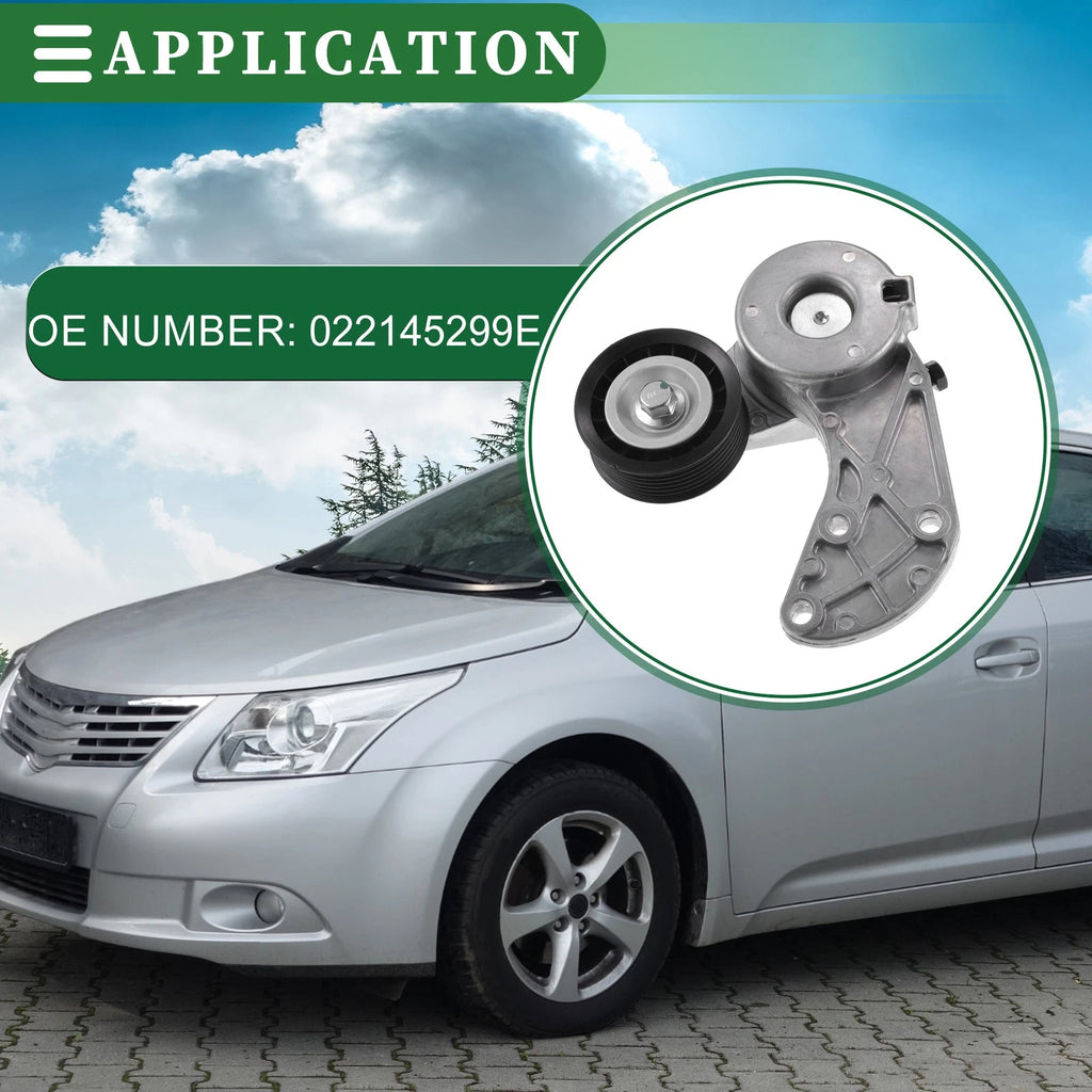 Engine Belt Tensioner Pulley Assembly for Volkswagen Touareg (2004–2016) No. 022145299E