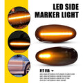 2X Smoke Amber LED Side Marker Lights for Mitsubishi Lancer Evo Outlander