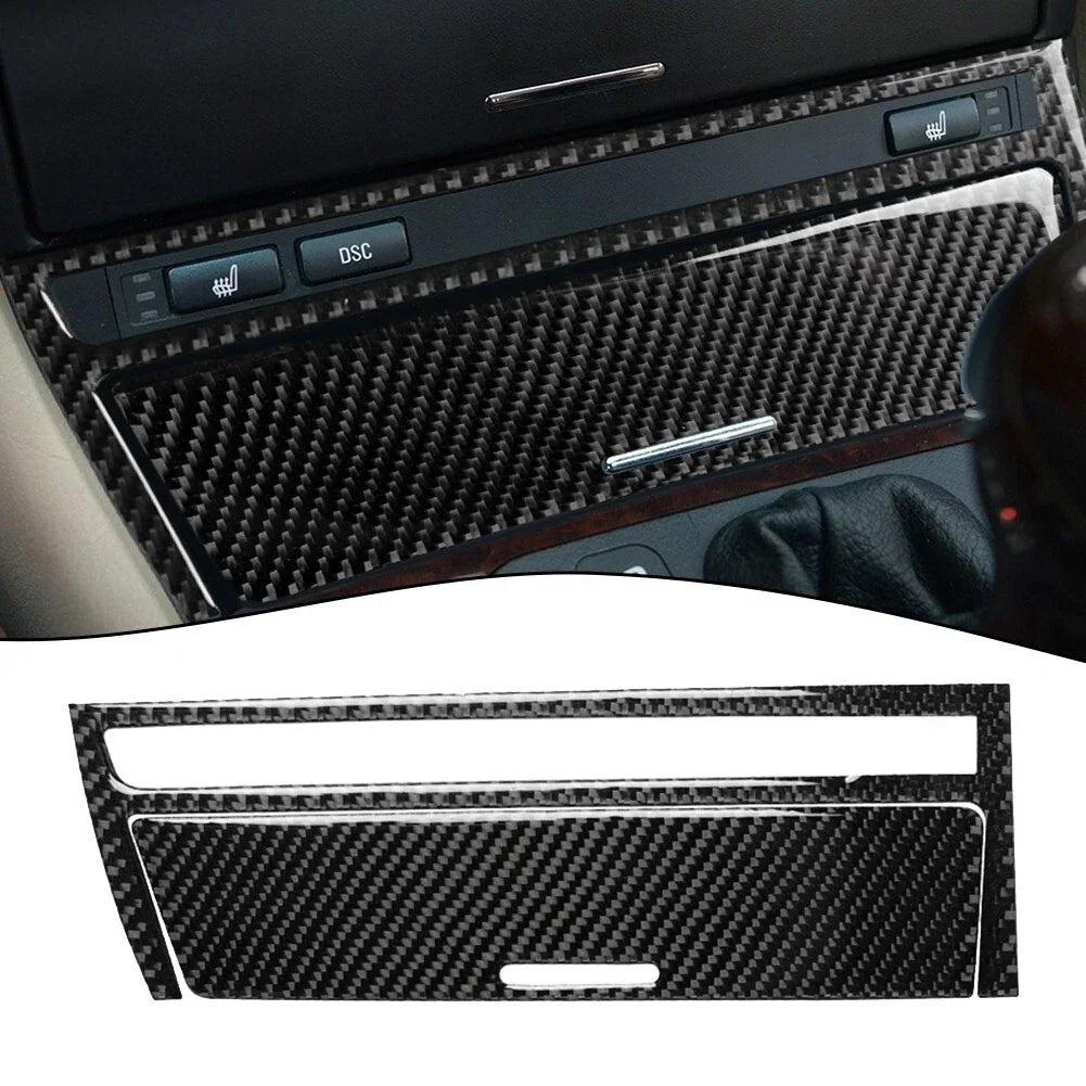 Carbon Fiber Central Strip Cover Decor Trim for BMW E46 (1998–2005)