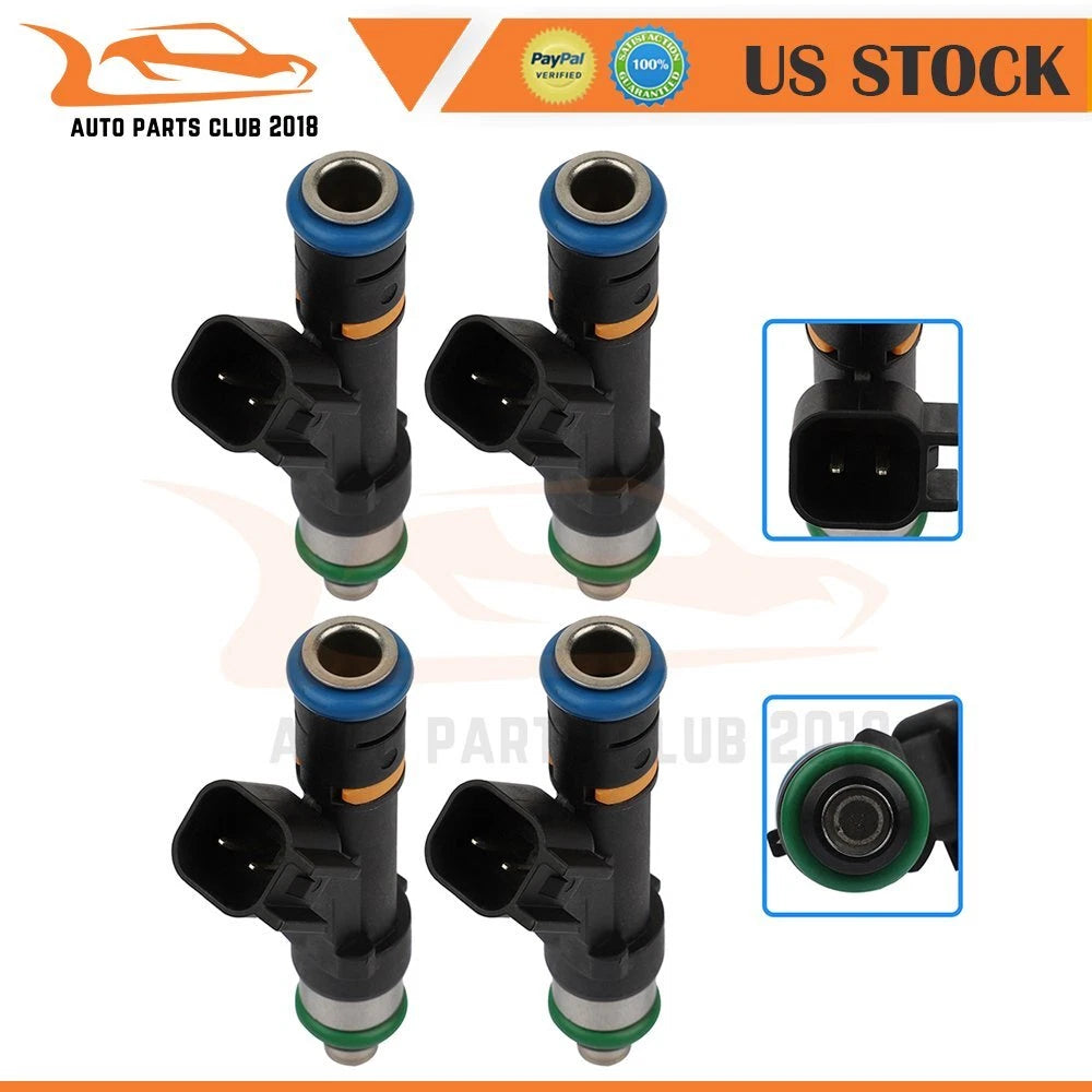 Set of 4 Fuel Injectors for Mazda MX-5 Miata, Mazda 3, Mazda 5, Mazda 6 (2001–2015)