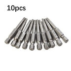 10Pcs Screwdriver Bit Set Anti-rust Alloy Steel 1.97" Length