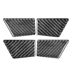 Set of 4 Door Handle Bowl Panel Cover Trim for Ford Mondeo (2013–2019) Carbon Fiber Black