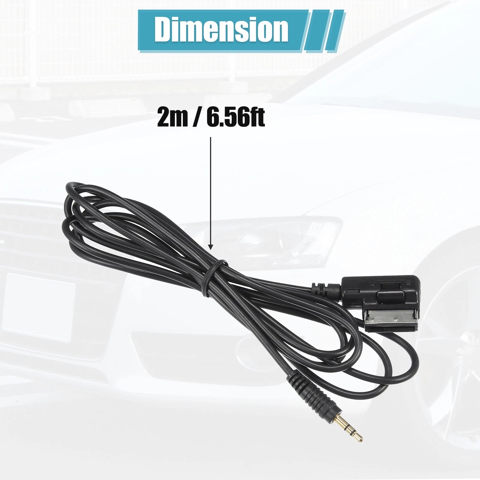 AMI MMI AUX 3.5mm Jack MP3 Adapter Cable for Audi (Various Models)