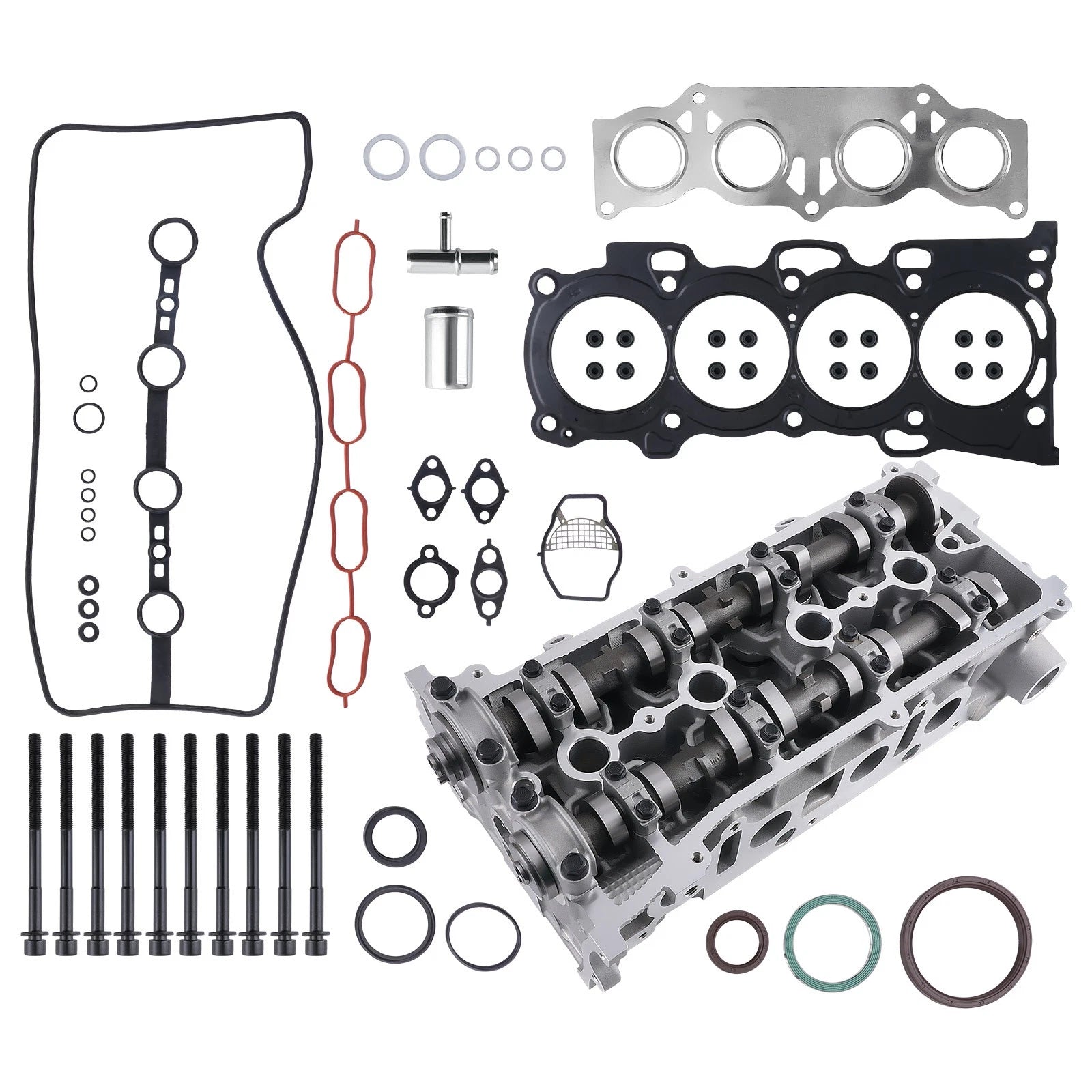 Complete Cylinder Head & Head Gasket Set for Scion Toyota RAV4 Camry (2001–2012) 2AZ-FE
