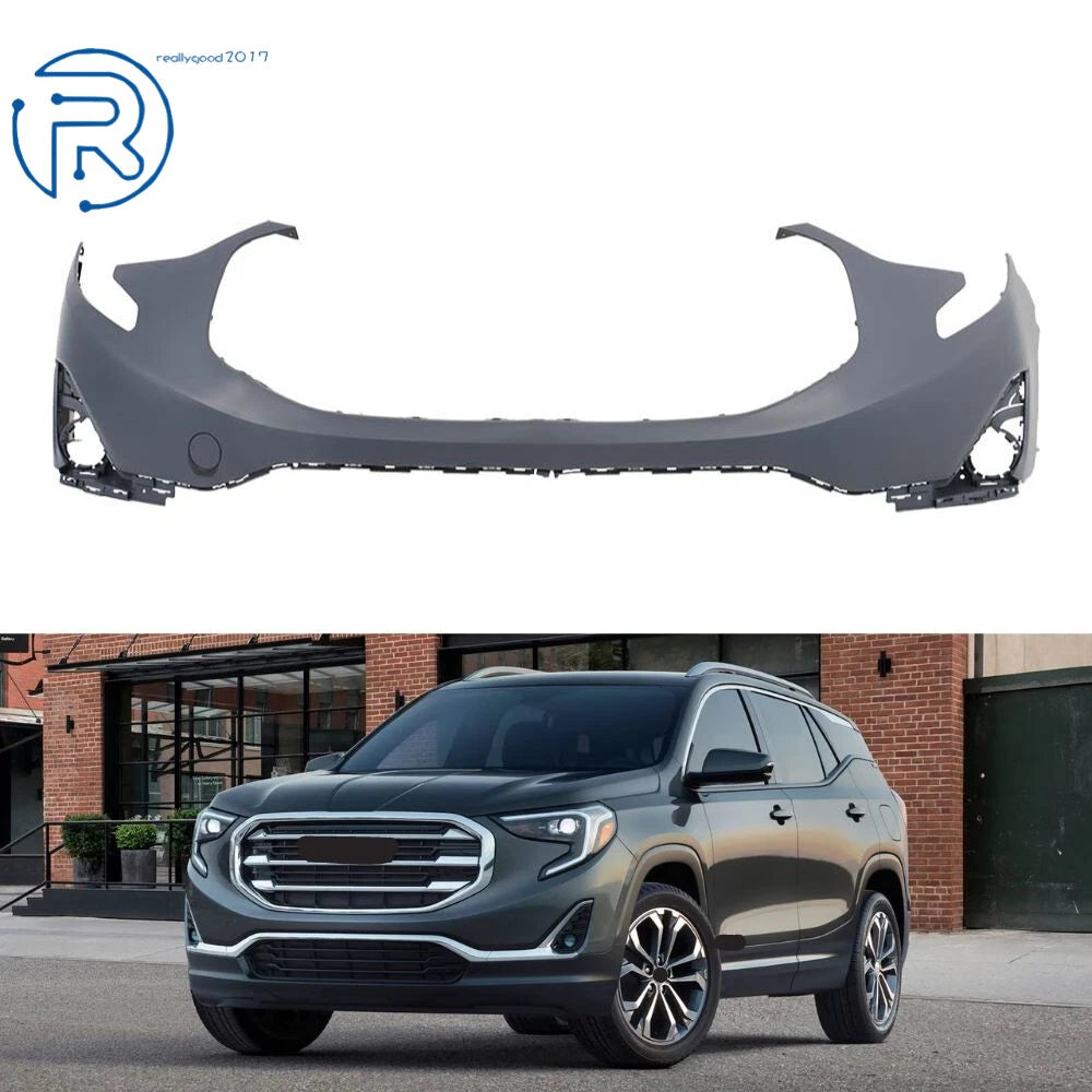 Front Upper Bumper Cover for GMC Terrain (2018–2021) - Primered Black