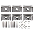 Engine Piston Set with Rings for Chrysler Dodge 2.7L V6 DOHC (1998-2010)