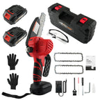 2X 21V Batteries & 3 Chains for Mini Chainsaw (Portable Wood Pruning Kit)