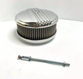 Polished Half Finned Aluminum Air Cleaner for Universal Fit (All Years)