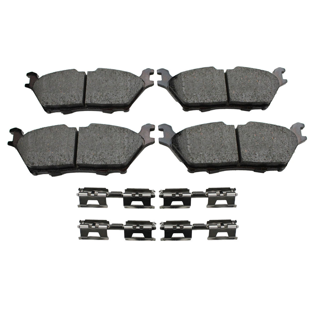 Set of 4 Akebono ProACT Rear Ceramic Slotted Brake Pads for F-150 Expedition Navigator