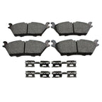 Set of 4 Akebono ProACT Rear Ceramic Slotted Brake Pads for F-150 Expedition Navigator