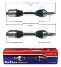 Set of 2 Front CV Axle Shafts for Saturn Pontiac Chevy (FWD)