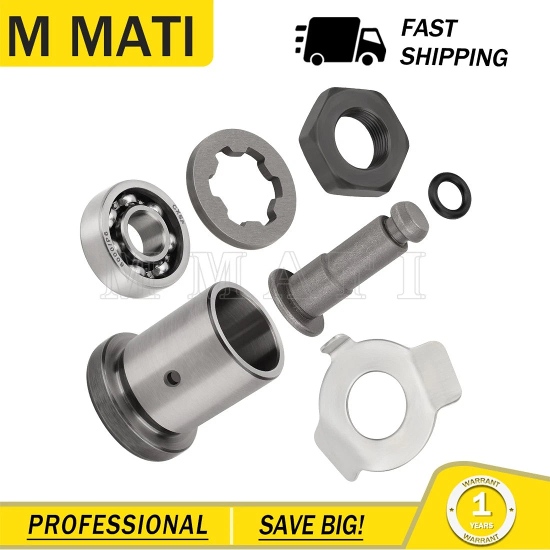Clutch Bearing Spacer Push Plate Thrust Lock Nut for Yamaha TerraPro 350 (2000–2005)
