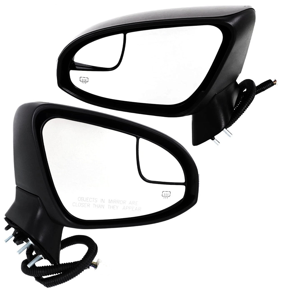 Set of 2 Heated Mirrors for Toyota Venza (2014)