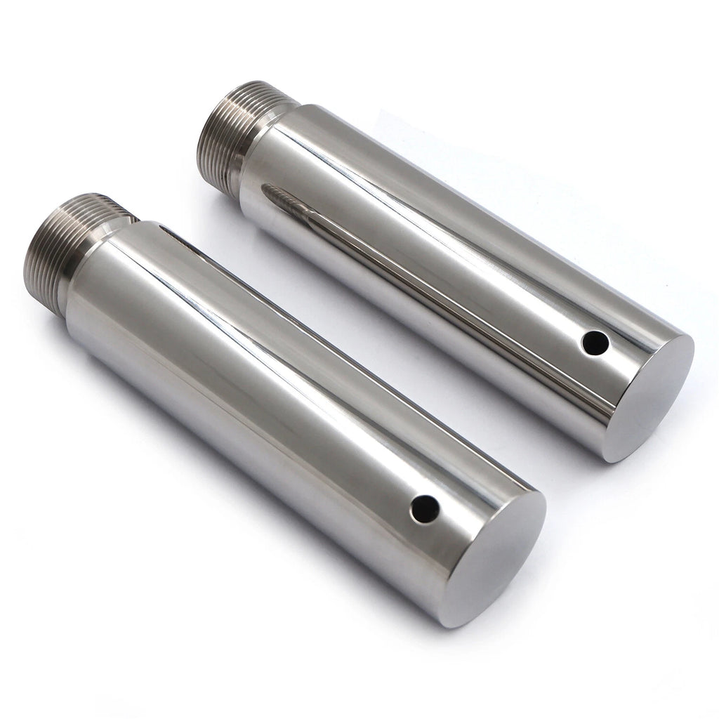 Chrome Fork Extension 5" for Harley Sportster Iron 883 1200 XL Dyna (39mm)