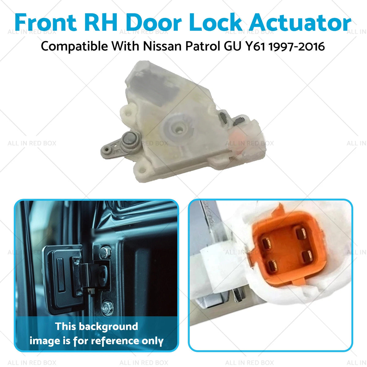 Door Lock Actuator Front Right 4 Pin for Nissan Patrol GU Y61 (1997–2016)