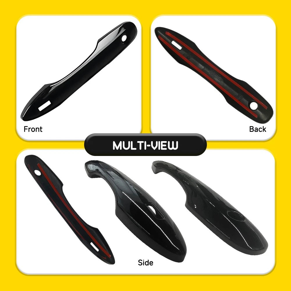 Glossy Black Door Handle Cover for Toyota Camry (2018–2025)