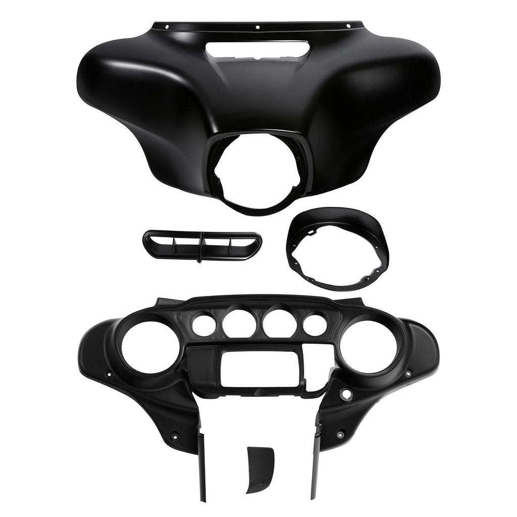 Batwing Inner Outer Fairings for Harley Electra Glide (2014–2023) Black Denim