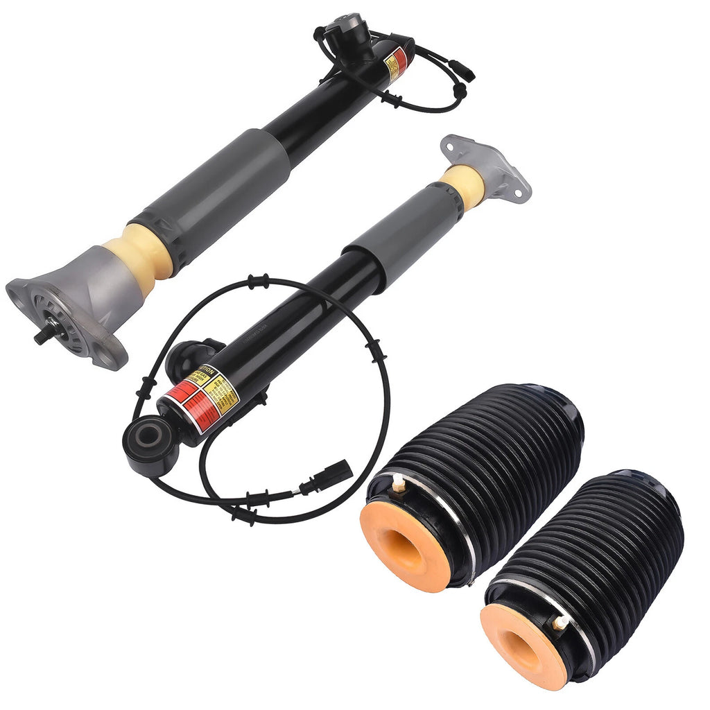 Set of 4 Rear Shock Struts & Air Spring Bags for Hyundai Genesis (2009–2016) Equus (2011–2016)